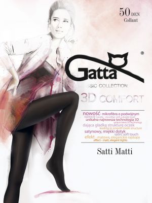 Мягкие и бархатистые матовые женские колготы Gatta Satti Matti 3D 50den