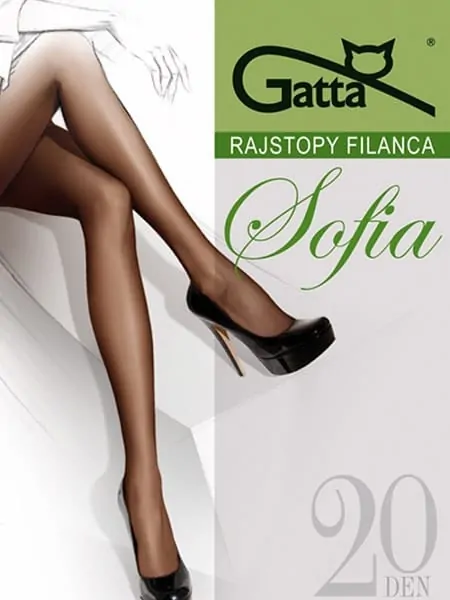 На картинке изображено - Тонкие женские колготы Gatta Sofia Elastil 20den | фото 1