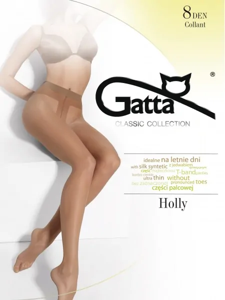 На картинке изображено - Ультратонкие летние колготы Gatta Holly Stretch 8den | фото 1