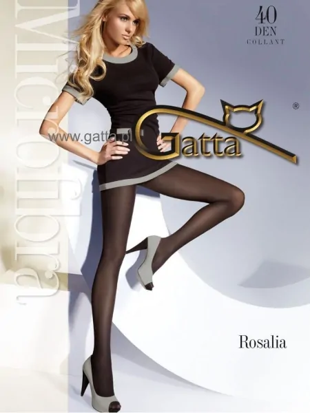 На картинке изображено - Женские матовые колготы Gatta Rosalia mikrofibra 40den 5-XL | фото 1