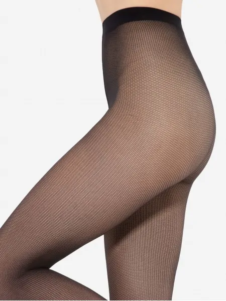 На картинке изображено - Женские матовые колготы в плотную сетку Gatta Funny Lycra mat 20den | фото 1