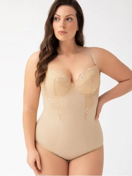 text_img_altWomen's bodysuit with embroidered lace Gorsenia G184 Livia Beigetext_img_after1
