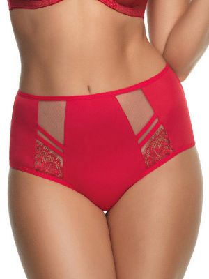 Women's high Brazilian panties Gorsenia K498 Paradise Red
