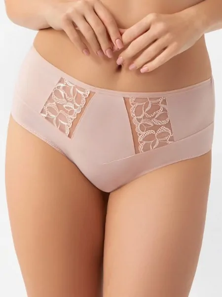 Women's Elegant Midi Panties Gorsenia Isla K935 Black