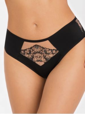 Women's Brazilian panties with shiny embroidery Gorsenia K103 Zoya