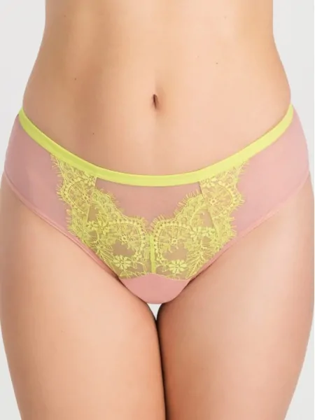 Women's Elegant Lemon Lace Brazilian Panties Gorsenia K863 Summer Time