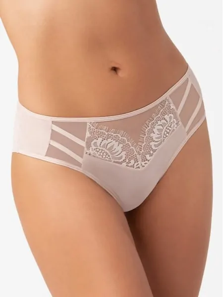 Трусики бразиліану із мереживним декором Gorsenia K498/1 Paradise beige