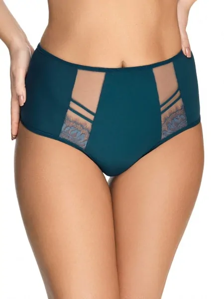 Женские высокие трусики бразилиана Gorsenia K498 Paradise green