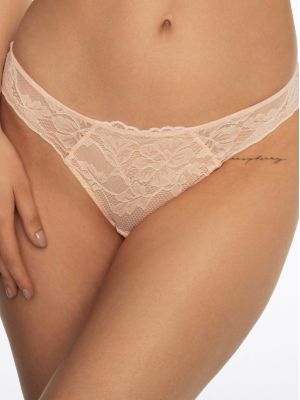 text_img_altWomen's Sheer Pink Low Rise Lace Trim Bikini Panties Henderson Audrey 41328text_img_after1