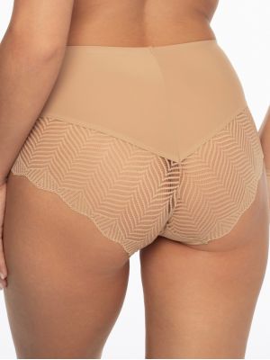 text_img_alt2-Pack High Rise Seamless Lace Trim Thong Panties Henderson Ladies Passy 41615text_img_after1