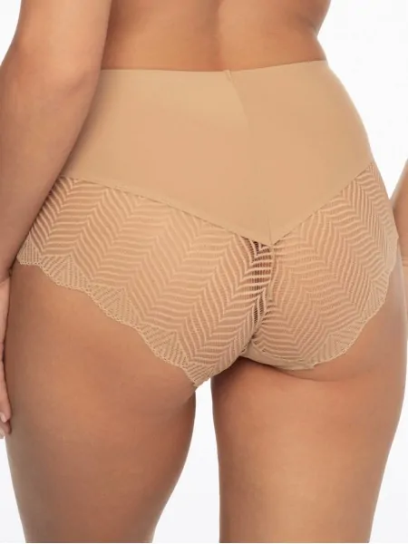 На картинці зображено - Високі гладкі трусики з мереживом Henderson Ladies Passy 2P 41615 SS24 | фото 1