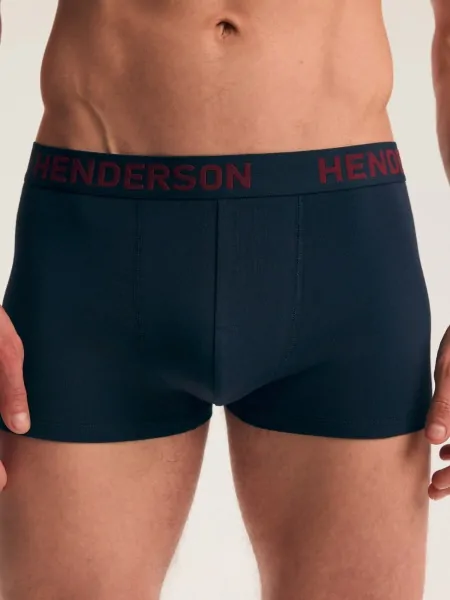 На картинці зображено - Чоловічі труси боксери короткі Henderson 46101 Fawn, 2 шт, еластичний широкий пояс | фото 1