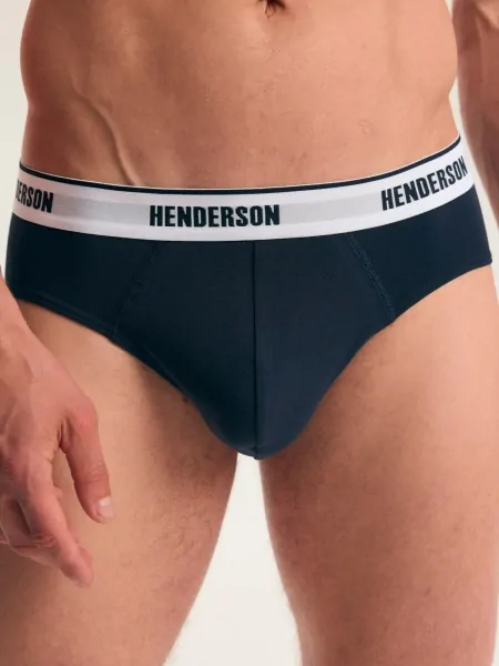 На картинці зображено - Сліпи чоловічі з широким контрастним поясом Henderson 45786 Free, набір 2 шт | фото 1