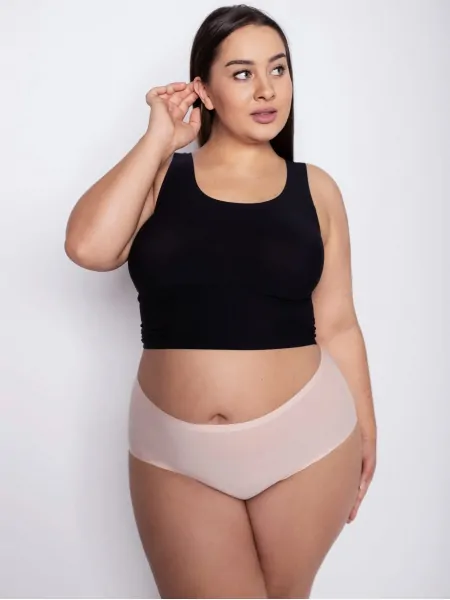 На картинке изображено - Женские бесшовные трусики макси Julimex Flexi-One plus size | фото 1