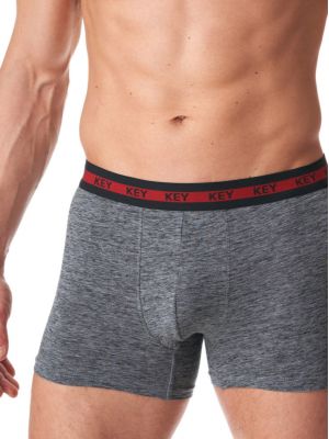 Men's boxer shorts in soft cotton with a wide waistband Key MXH 178 B23