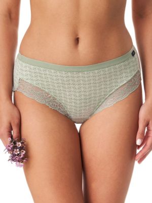 Patterned cotton lace women's bikini set (2 pcs different colors) Key LPC 772 A23