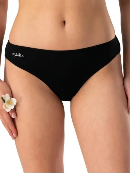 Women's plain cotton mini bikini panties set Key LPR 185