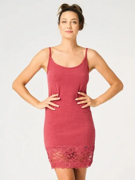 Women's cotton shirt/slip with thin straps Key Hot Touch LHU 729 2