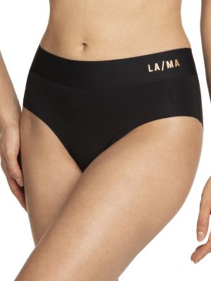 Women's seamless smooth midi panties Lama L-POL5009BI-02 2XL black