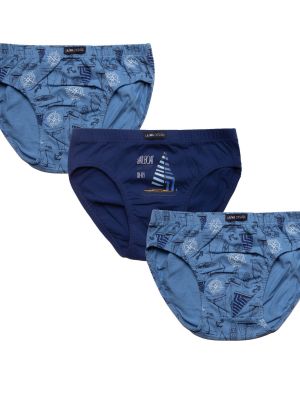 text_img_altA set of children's cotton panties for a boy with a marine print (3 pcs blue) Lama B-228SDtext_img_after1