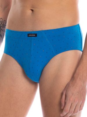 A set of men's cotton slips with a small print (2 pcs in black and blue) Lama M-997CL