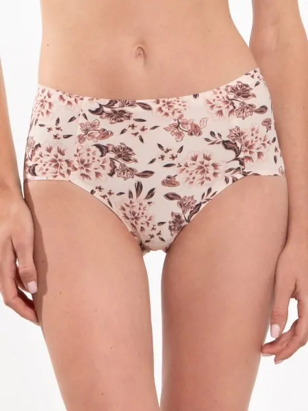 High-Waist Smooth Seamless Patterned Panties Lama L-POL5028MD-N