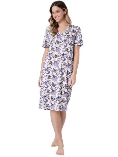 Women's Cotton Floral Nightgown Leveza Ilona 1739