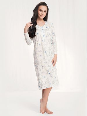 Женская длинная ночная сорочка с пуговицами Luna 038