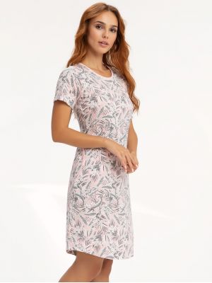 Жіноча нічна сорочка / домашня сукня із м‘якої бавовни з карманами  Luna 141