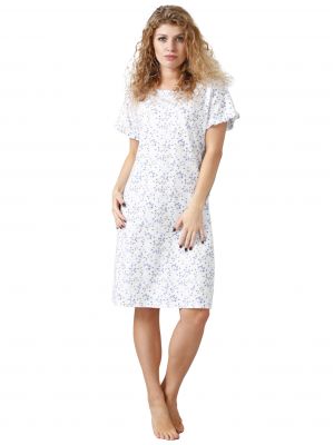 Women's nightgown with cornflower pattern M-MAX 1024 Krista sale