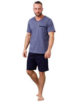 Men's cotton pajamas with long sleeves M-MAX 888 Carl XL Sale