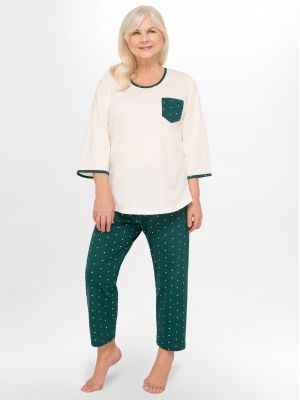 Women's cotton pajamas / home set with polka dot pants Martel 229 Felicja