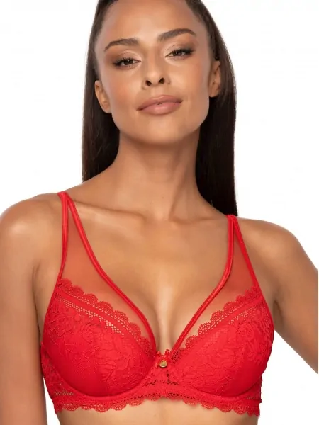 Red lace push-up bra Mat M-0198/11 Estelle