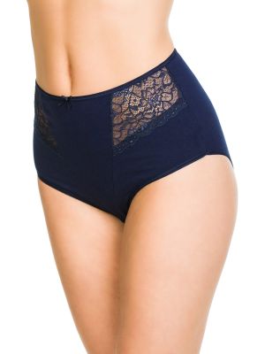 Women's cotton maxi panties with lace Mediolano 07032 Wiola