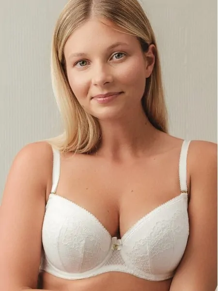 Ivory Lace Push-Up Bra Mefemi Dalia