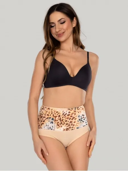 Стягуючі труси Mitex Iga Wild батал, великі розміри 3XL-5XL з анімалістичним принтом