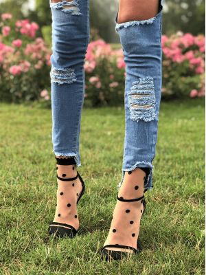 Женские фантазийные носочки с крупными точками Mona Puntini