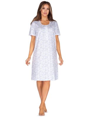 Women's cotton nightgown with short sleeves Regina 005