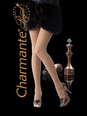 На картинке изображено - Фантазийные женские колготки с шерстью Charmante Rombo Prada | фото 1