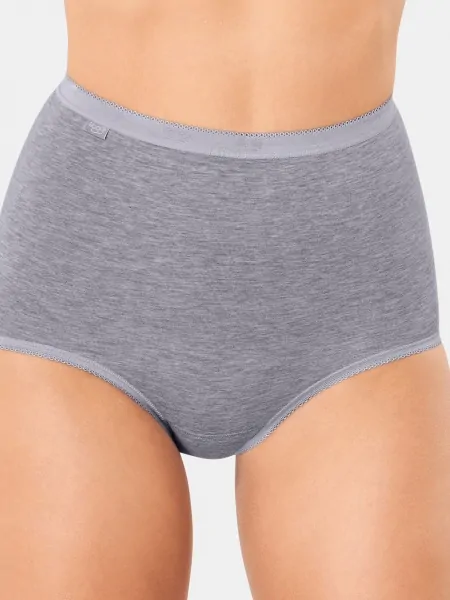 Высокие хлопковые трусики закрытого кроя Sloggi Basic+ Maxi Melange