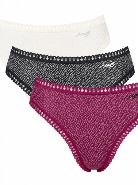 Sloggi Go Crush High Leg M014 Women's Briefs, 3-Pack, Cotton