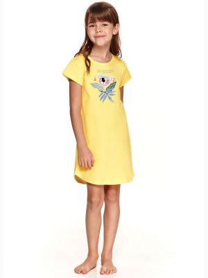 На картинке изображено - Хлопковое домашнее платье для девочки Taro 2093 Matylda 104-140
