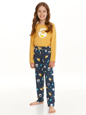 Pajamas with bright moon pattern for girls Taro 2615 Sarah