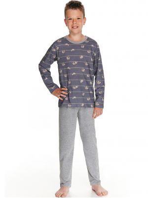 Children's cotton pajamas for a boy / long sleeve home set Taro 2621 Harry 92 - 116