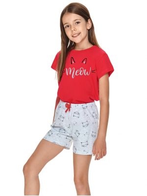 Детская хлопковая пижама / домашний комплект с ярким принтом для девочки Taro 2711 KR Sonia 86-116