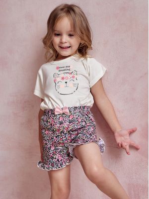 Girl's Cute Cotton Pajama / Loungewear Set Taro 3150 Frankie (Size 122-140)