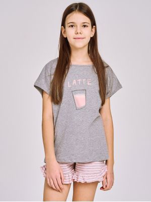 Стильная хлопковая пижама / домашний комплект для девочки Taro 3172 Frankie 146-158