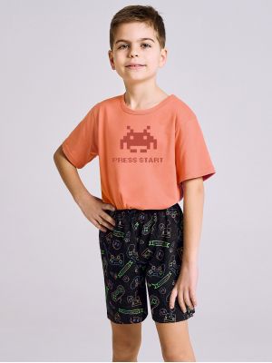 Boy's Two-Tone Pajama / Loungewear Set Taro 3198 Tom (Size 86-116)