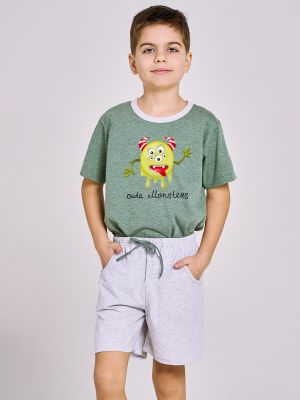 На картинці зображено - Домашній комплект / бавовняна піжама для хлопчика Taro 3202 Kieran 104-116 | фото 1