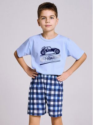 На картинке изображено - Домашний комплект / хлопковая пижама для мальчика Taro 3204 Owen 92-116 | фото 1